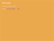 Tablet Screenshot of chrislewis.name